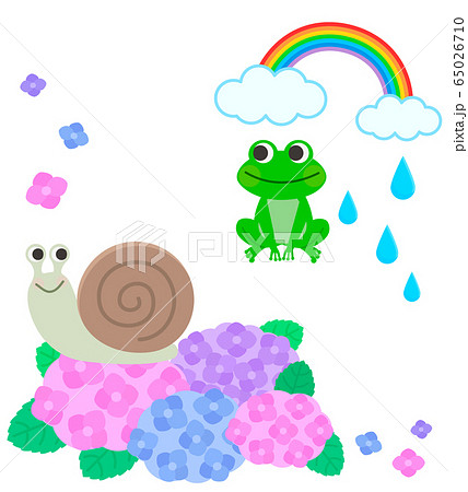梅雨 余白スペース 素材 イラスト 梅雨 余白スペース 素材 イラスト 65026710