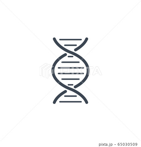 DNA related vector glyph icon. DNA related vector glyph icon. 65030509