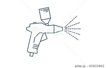 Sprayer paint icon black color flat style simple vector image	 65033862