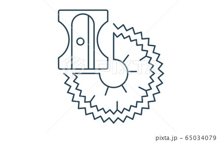 Pencil sharpener icon vector image	 65034079