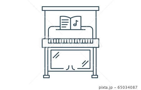 Piano icon vector image. Can be used for web and mobile apps.	 65034087
