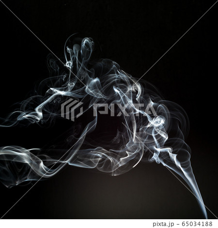 smoke cloud with black background. fog texture 65034188