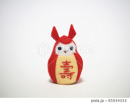 フェルト作品 赤みみずく フェルト作品 赤みみずく 65034333