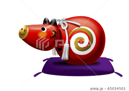 干支　丑のイラスト 65034501