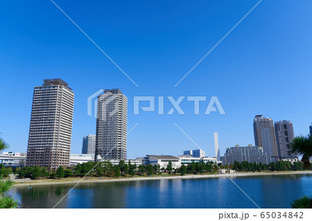 都市風景 お台場海浜公園 都市風景 お台場海浜公園 65034842