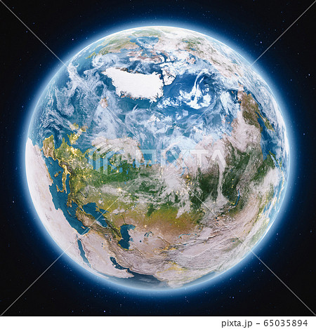 Planet Earth globe at night Planet Earth globe at night 65035894