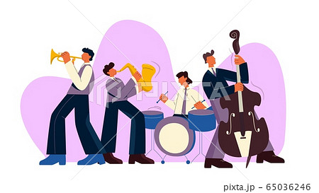 cartoon jazz instruments