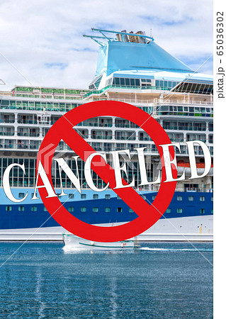 Big cruise ship waiting to passengers. Temporality 65036302