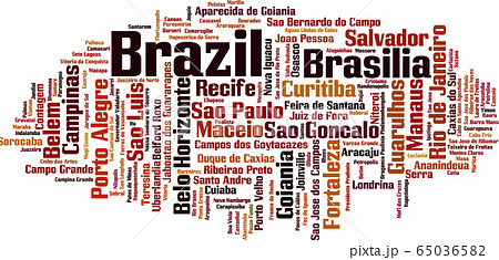 Cities in Brazil word cloud Cities in Brazil word cloud 65036582