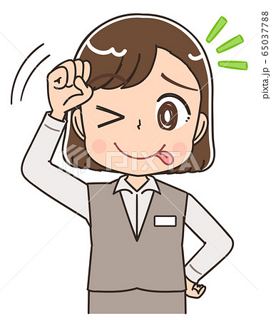 制服 スタッフ 受付 医療事務 店員 イラスト 65037788