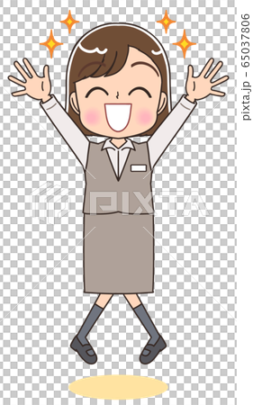 Uniform staff reception medical office clerk illustration Uniform staff reception medical office clerk illustration 65037806