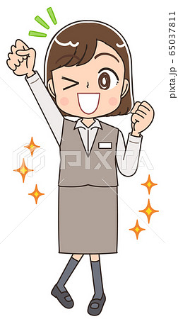 制服 スタッフ 受付 医療事務 店員 イラスト 65037811
