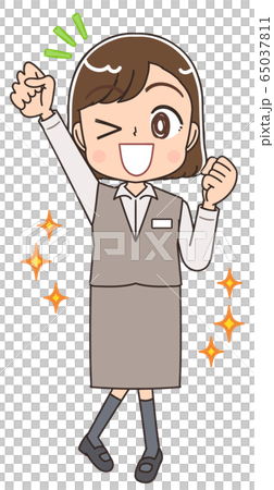 制服 スタッフ 受付 医療事務 店員 イラスト 65037811