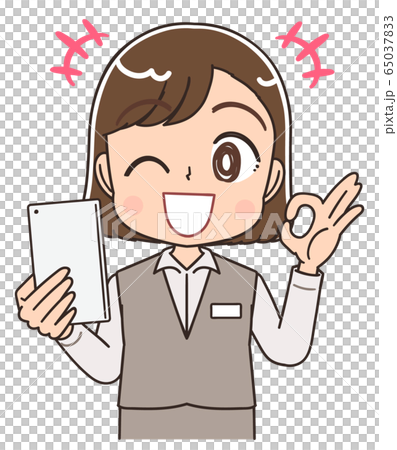 制服 スタッフ 受付 医療事務 店員 イラストのイラスト素材 制服 スタッフ 受付 医療事務 店員 イラストのイラスト素材