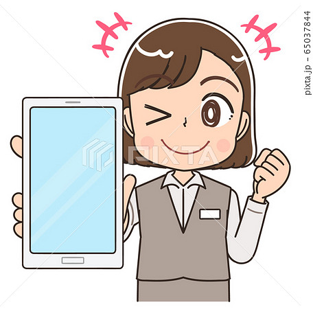 制服 スタッフ 受付 医療事務 店員 イラスト 65037844