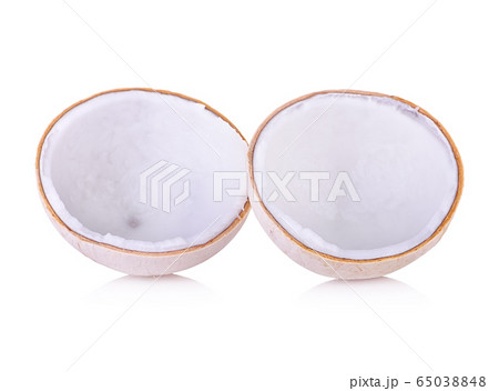 Coconut isolated on white background. Coconut isolated on white background. 65038848
