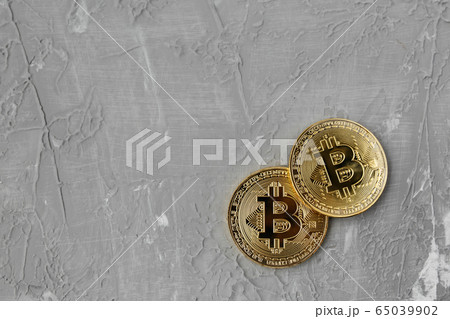 bitcoin on a gray background, coin bitcoin bitcoin on a gray background, coin bitcoin 65039902