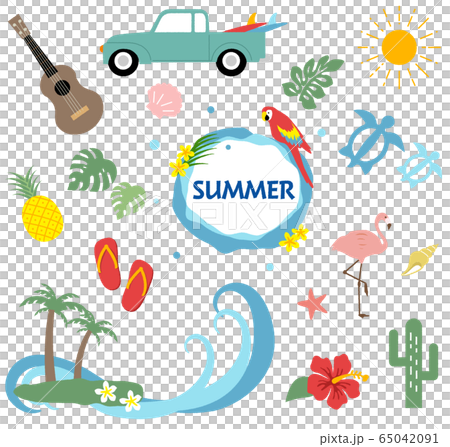 夏のイラスト素材 65042091