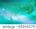 統計　数字の変化　株価の推移の背景画像 65043270