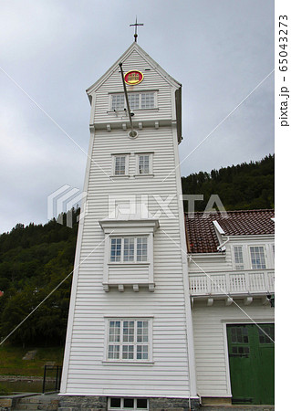 ノルウェー第二の都市ベルゲンのスカンセン・バタルジョン&スカンセグテネスフォーニングの建物左側を拡大 ノルウェー第二の都市ベルゲンのスカンセン・バタルジョン&スカンセグテネスフォーニングの建物左側を拡大 65043273
