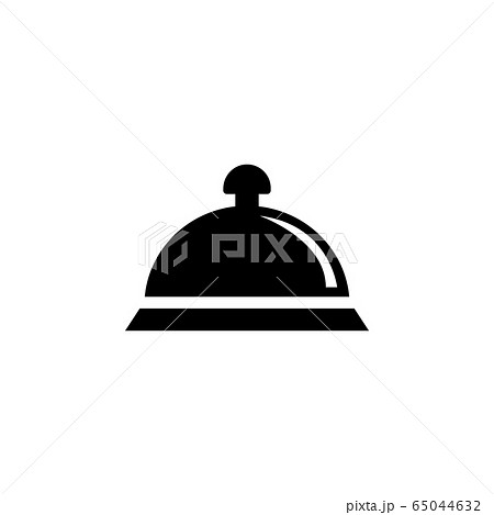 Covered Food, Dish Tray Flat Vector Icon Covered Food, Dish Tray Flat Vector Icon 65044632