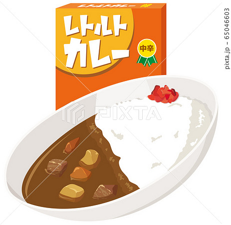 レトルトカレー　中辛 65046603