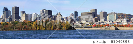Montreal skyline and Saint Lawrence River in autumn Montreal skyline and Saint Lawrence River in autumn 65049398