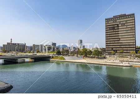 福岡県北九州市 北九州市役所と周辺の街並み 福岡県北九州市 北九州市役所と周辺の街並み 65050411