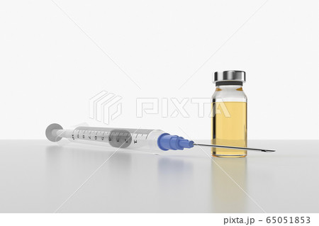 Studio shot of Corona virus vaccine 65051853