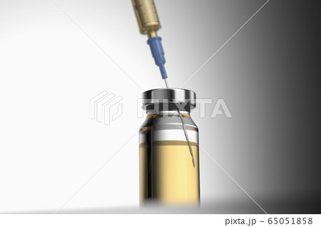 Studio shot of Corona virus vaccine Studio shot of Corona virus vaccine 65051858