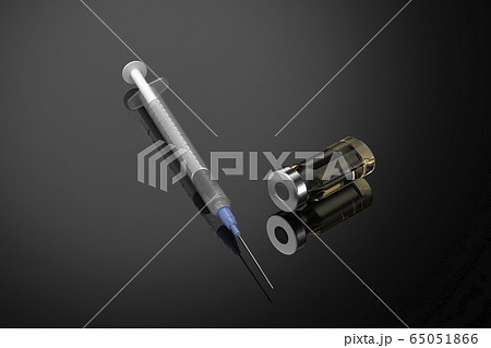 Studio shot of Corona virus vaccine Studio shot of Corona virus vaccine 65051866