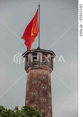 Flag tower with Vietnam flag in Hanoi Flag tower with Vietnam flag in Hanoi 65052295