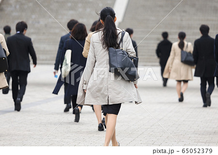 就活する大学生の集まり、後ろ姿 就活する大学生の集まり、後ろ姿 65052379