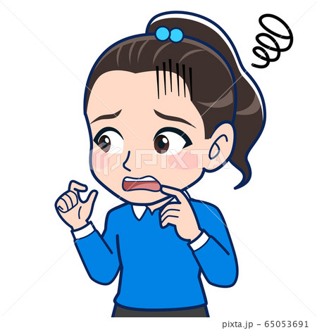 青い服を着た女子小学生 青い服を着た女子小学生 65053691
