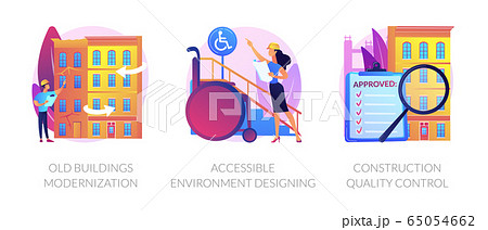 Buildings reconstruction abstract metaphors 65054662