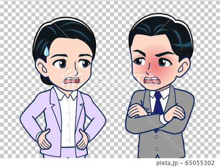 Female boss and male subordinate Female boss and male subordinate 65055302