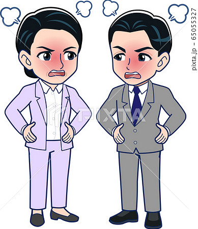 女性上司と男性部下 65055327