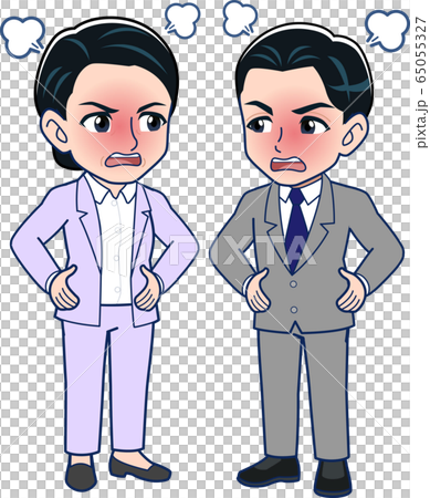 女性上司と男性部下 65055327