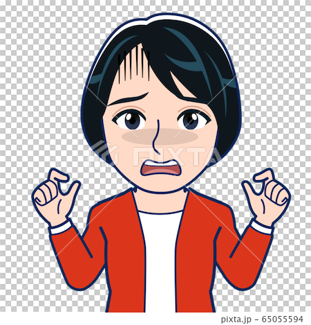 Woman in red clothes Woman in red clothes 65055594