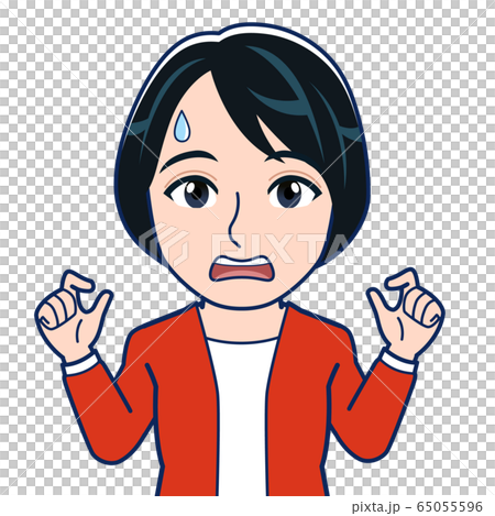 Woman in red clothes Woman in red clothes 65055596