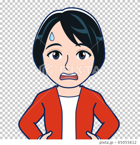 赤い服を着た女性 65055612