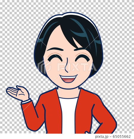 赤い服を着た女性 赤い服を着た女性 65055662