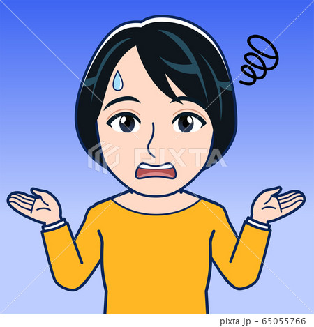 オレンジ服を着た女性 65055766