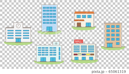 Building Facility Various shops School Hospital House Building set Building Facility Various shops School Hospital House Building set 65061319
