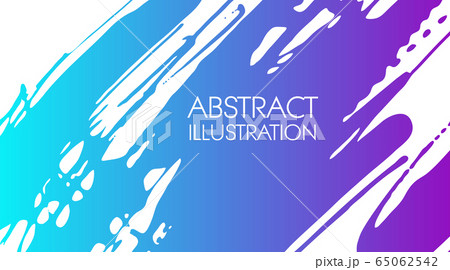 Color gradient ink brush stroke on white 65062542