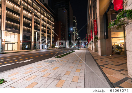 《東京都》人の消えた日本橋室町・自粛ムードの東京 《東京都》人の消えた日本橋室町・自粛ムードの東京 65063072