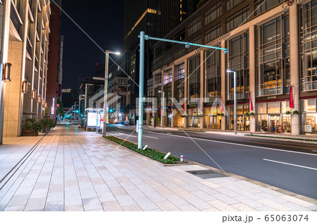 《東京都》人の消えた日本橋室町・自粛ムードの東京 《東京都》人の消えた日本橋室町・自粛ムードの東京 65063074