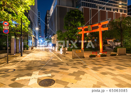 《東京都》人の消えた日本橋室町・自粛ムードの東京 65063085