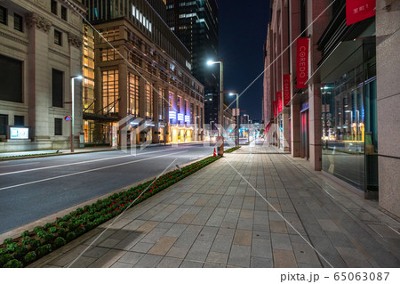 《東京都》人の消えた日本橋室町・自粛ムードの東京 《東京都》人の消えた日本橋室町・自粛ムードの東京 65063087