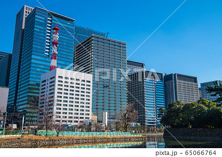 日本の東京都市景観 東京消防庁本庁舎などを望む 日本の東京都市景観 東京消防庁本庁舎などを望む 65066764